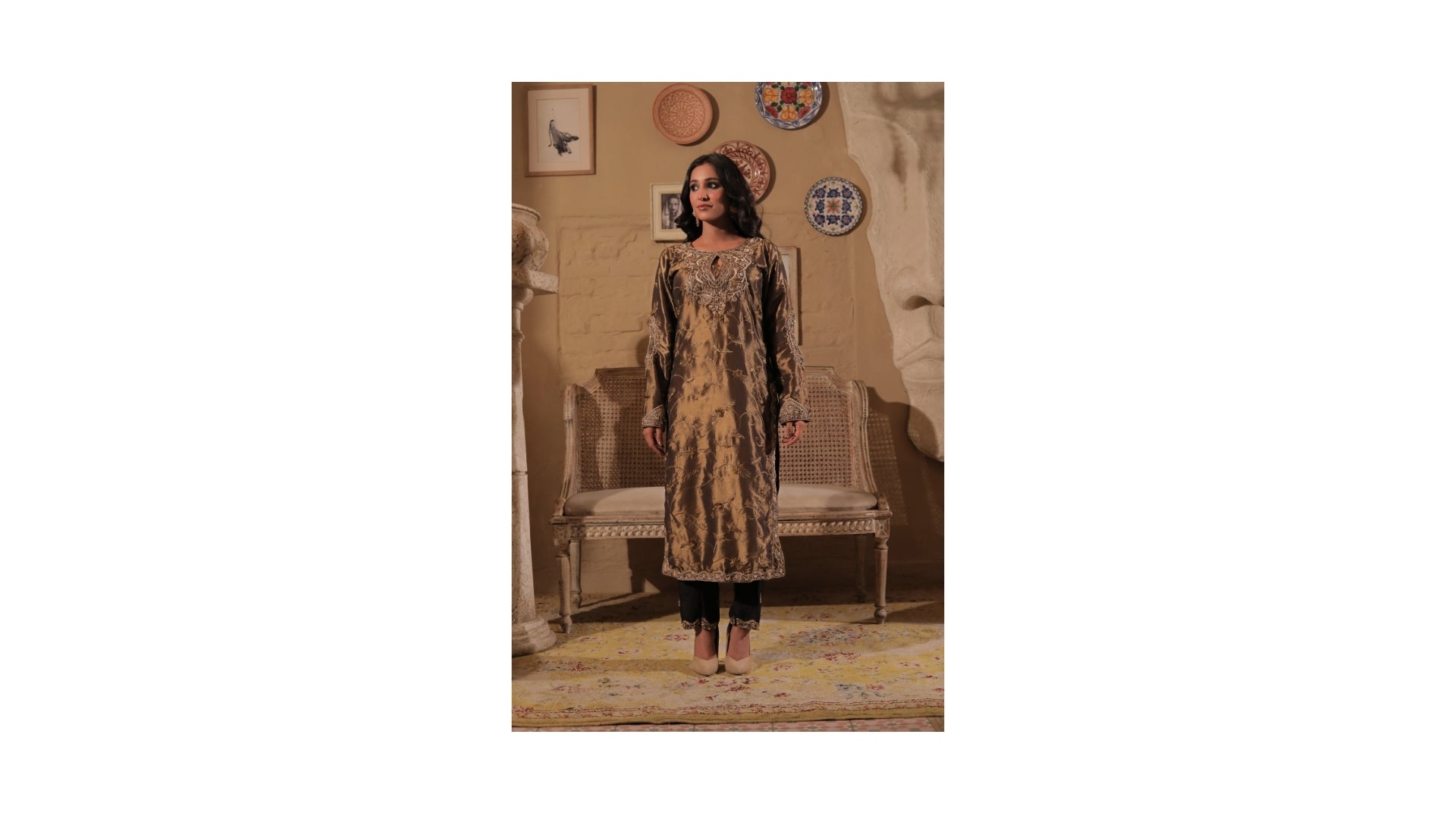 Bronze Silk Ensemble