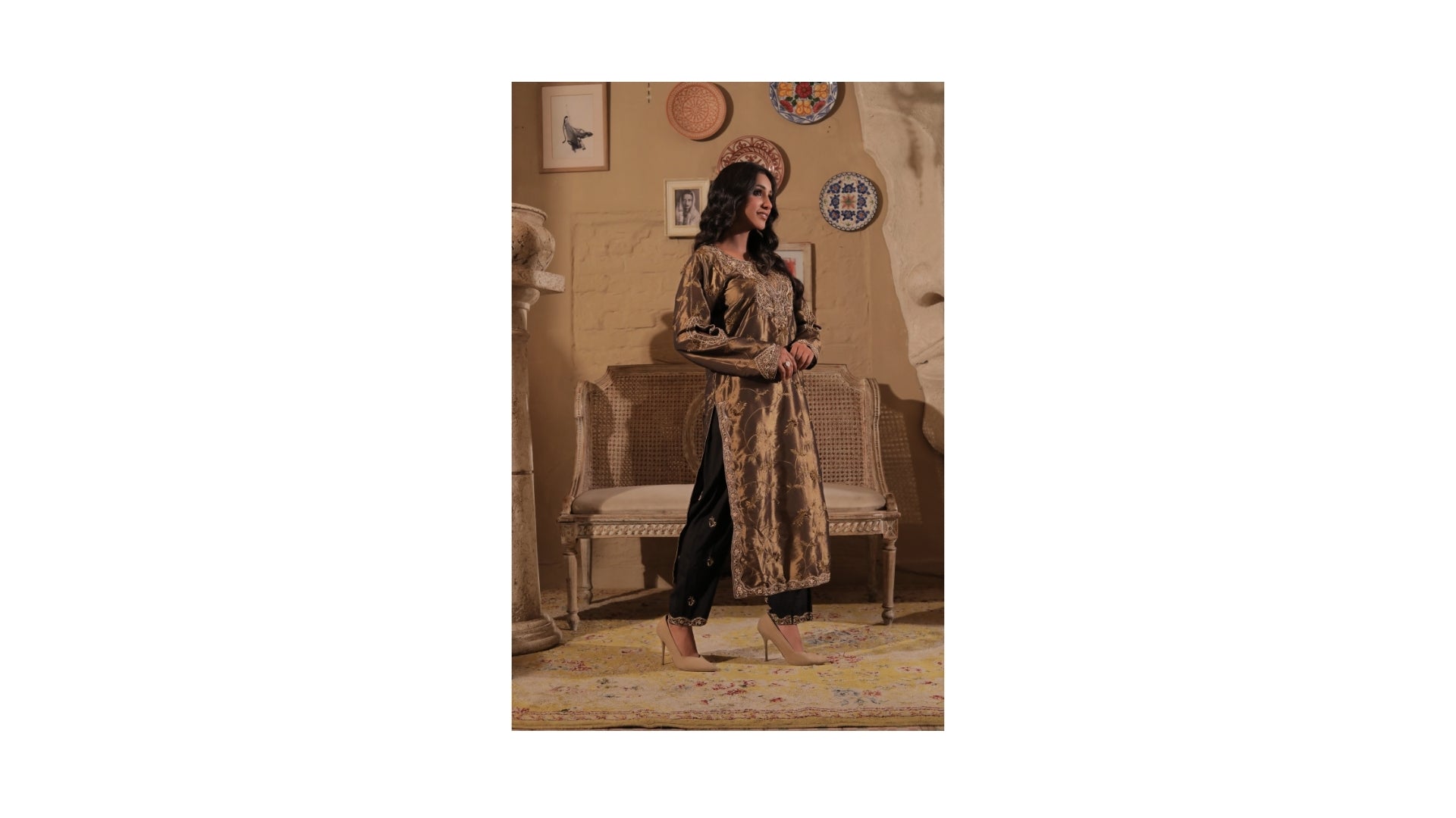 Bronze Silk Ensemble