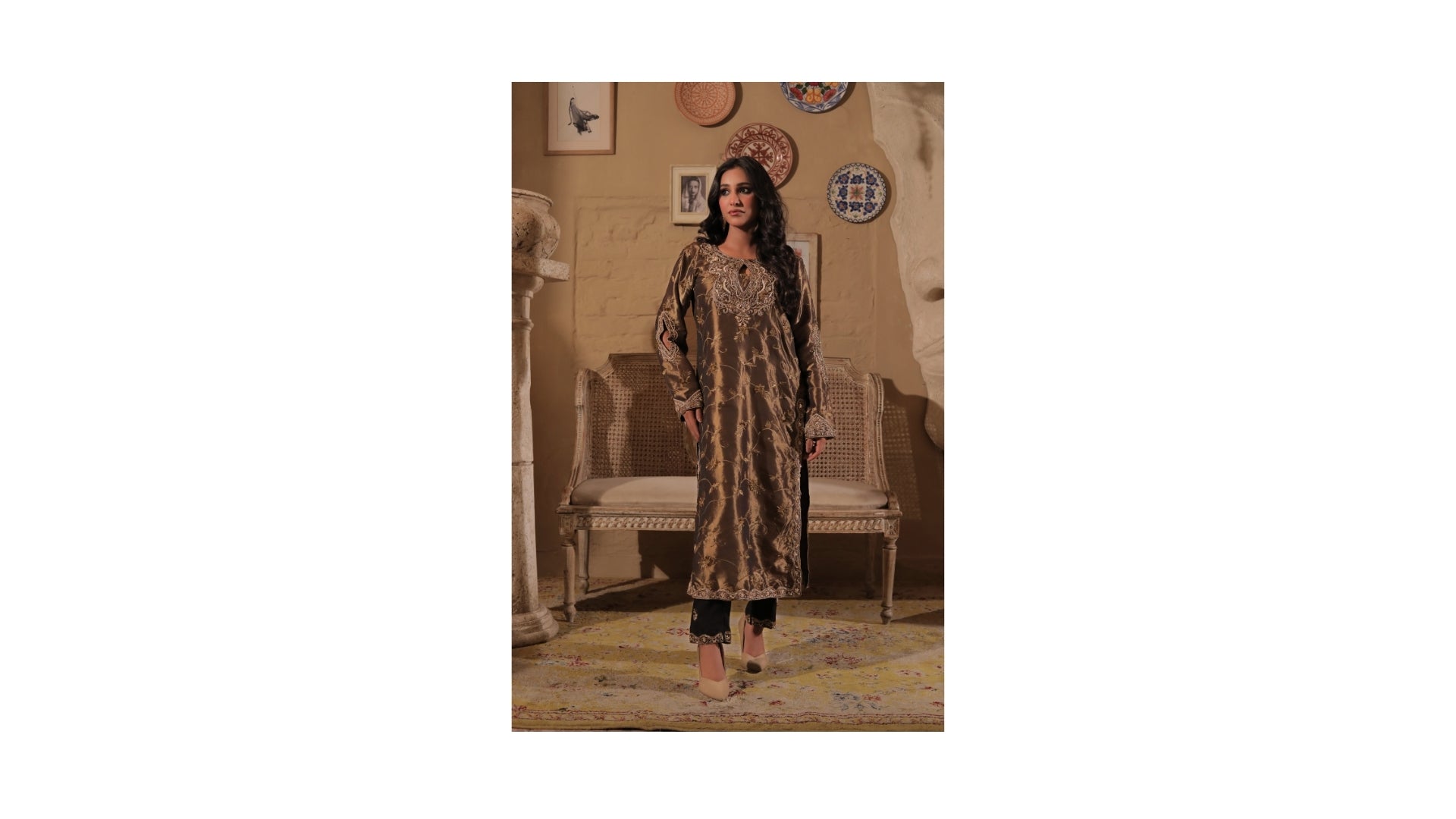 Bronze Silk Ensemble